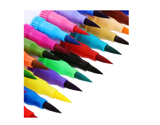 48 Marcadores De Doble Punta Tipo Pincel Colores-3
