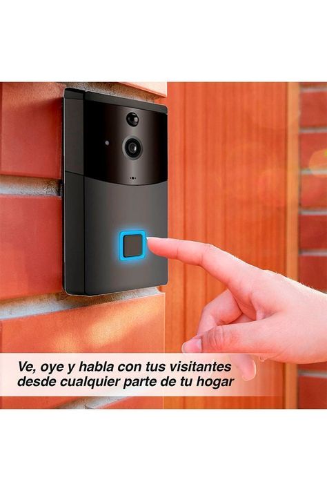 Citófono Smart 1080P Visión Noctura Negro-1