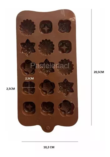 Moldes De Chocolate Moldes Chocolate Silicona 5 Flores N1 -1