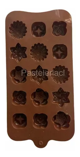 Moldes De Chocolate Moldes Chocolate Silicona 5 Flores N1 -2