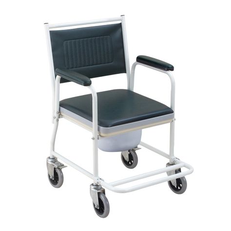 Silla de Baño con Ruedas Acero-0