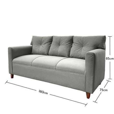 Juego Living Mateo Chenille Gris Pata Madera 3C.1C.1C-7