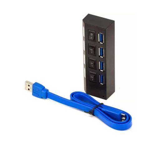 Hub USB 3.0 4 Puertos Multi Cargador Tecnolab-2