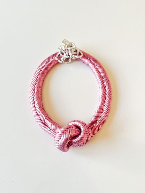 Maria La Biyux Collar Nudo Rosado-0