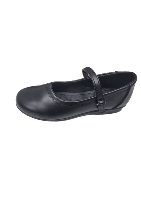 Zapato escolar Niña Negro Velcro-0