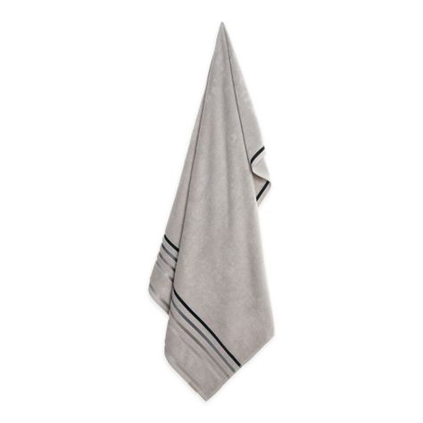 Toalla de baño Karsten Lumina 500gr 70 x 140 cm Gris Perla/Gris-1
