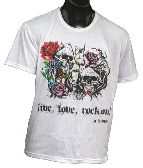 Polera Hombre Calavera velas-0