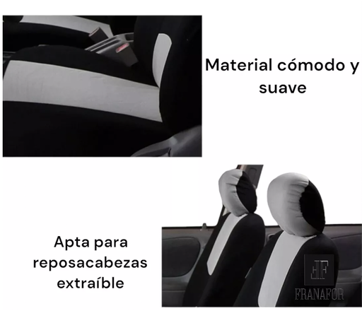 Fundas Cubre Asiento Autos Universales Ecocuero-3