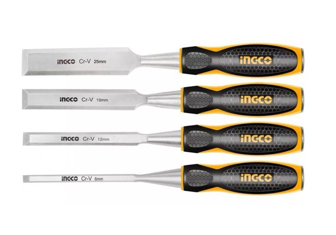 Set Juego De 4 Formones Para Madera Ingco Industri-2
