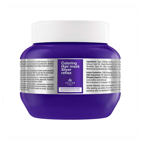 KALLOS - Coloring Hair Mask Silver Reflex 275ml-0