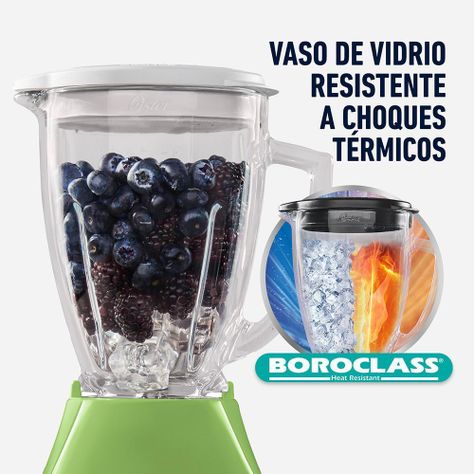 Licuadora Oster® BLSTKAGKPB 2 velocidades y vaso de vidrio-3