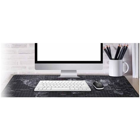 Mousepad Diseño Mapa Mundo XL 40x90cms Dblue-1
