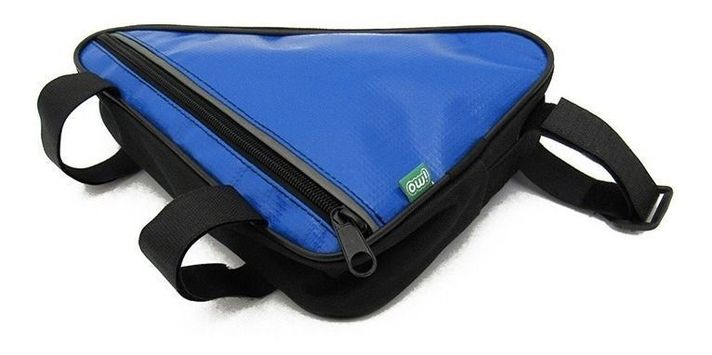 Bolso Bicicleta Impermeable Triángulo 1l Azul Nuevo Onwheels-2
