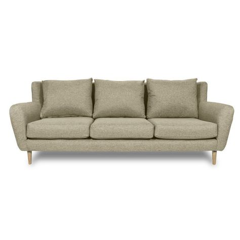 Sofá Lenora Felpa Beige 3 Cuerpos-0