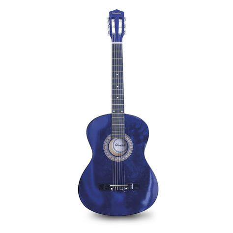 Guitarra Clásica 30 Pulgadas Azul Con Funda Hendrix-0