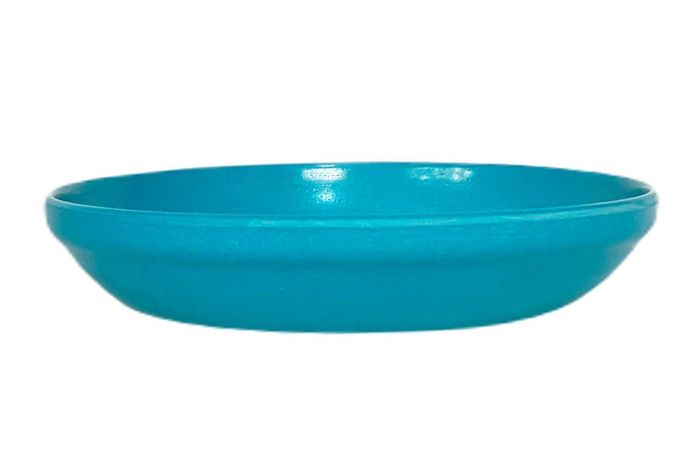 SET 4 MACETA BIO CURVO TURQUESA C/PLATO 16,5X13-2