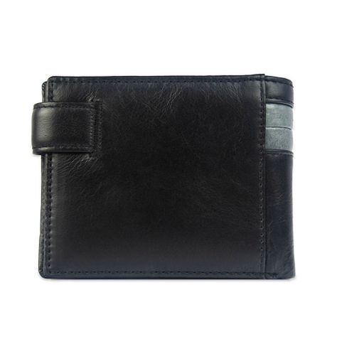 Billetera Gino Rodinis  Paolo 678 Negro/Acero Hombre-4