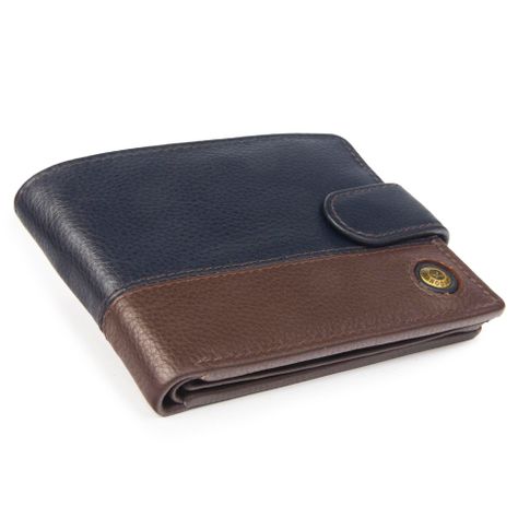 Billetera de hombre Capri 987 Azul/Marrón Gino Rodinis-4