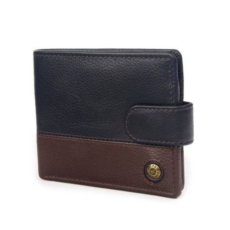 Billetera de hombre Capri 987 Azul/Marrón Gino Rodinis-1
