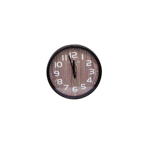 Reloj de Pared Decorativo Diametro 31cm Cafe-0