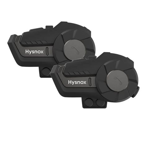 pack 2 Intercomunicadore y manos libre Bluetooth para Moto Hysnox HY-1001 800m-1
