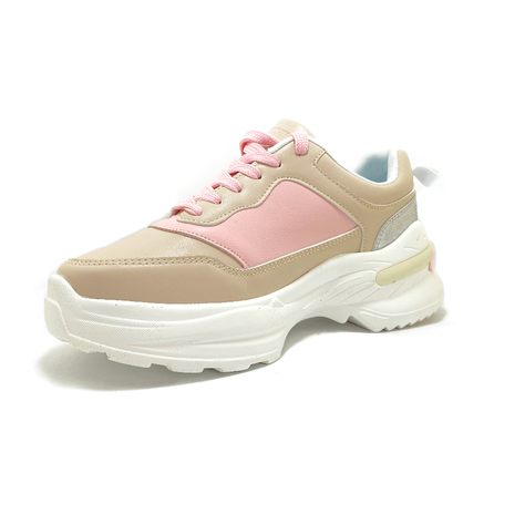 Zapatilla Lucia Beige Rosa - MININAS-2