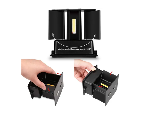 Foco Luz Cálido Aplique Para Pared Led Exterior-2