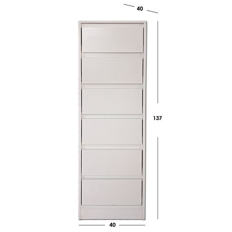 Cajonera 6 C Deco Blanco Slim-2