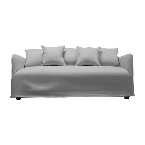 Sofá Dua Chenille Gris 3C-0
