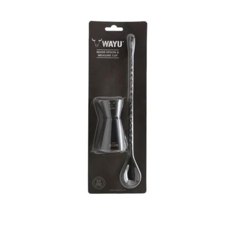SET DE MEDIDOR  + CUCHARA COCTEL WAYU-2