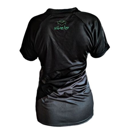 Tricota Jersey Vívela Manga Corta Negro Mujer-1