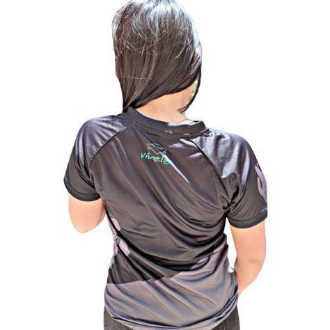 Tricota Jersey Vívela Manga Corta Negro Mujer-3