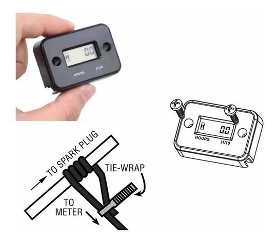 Horómetro Digital Para Motores/ Listo Para Usar/ Motos-1