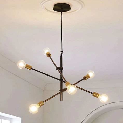 Lámpara Colgante Decorativa Con 6 Soquetes E-27-1
