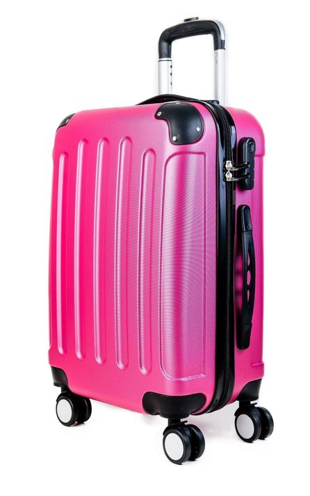 Maleta Cabina Carry On Valija De Mano Rosada-0