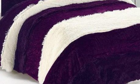 Cubrecamas reversible Polar/Chiporro Morado 2 plazas-1