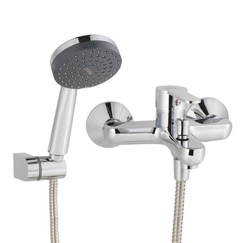 Monomando Llave Grifo Para Tina Ducha Modelo Arona Cromado-0