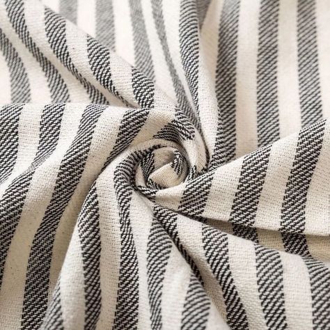 Toalla Turca de Playa, Piecera Elegante, Cubre Sillón o Chal Algodón Rayada Gris-1