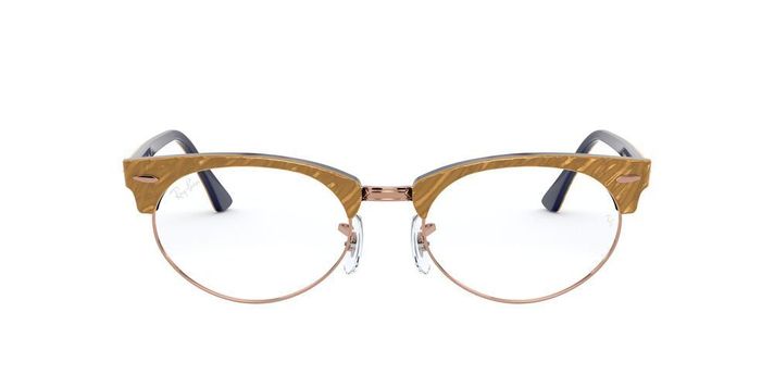 Lentes Ópticos Ray-Ban RX3946V Clubmaster Oval Crema Unisex-0