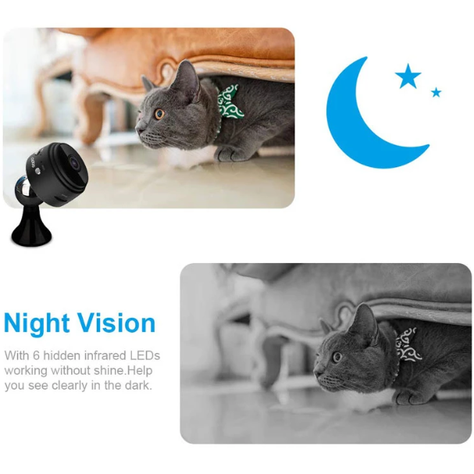 Mini Cámara De Seguridad A9 Con Wifi 1080P Visión Nocturna Inalámbrica Hogar-3