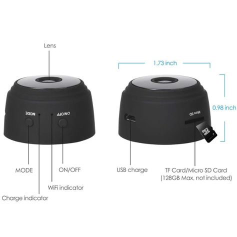 Mini Cámara De Seguridad A9 Con Wifi 1080P Visión Nocturna Inalámbrica Hogar-2
