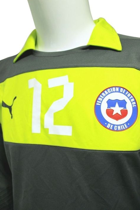      Camiseta Chile 2012/2014 Arquero Gris N° 12 Original Puma-1
