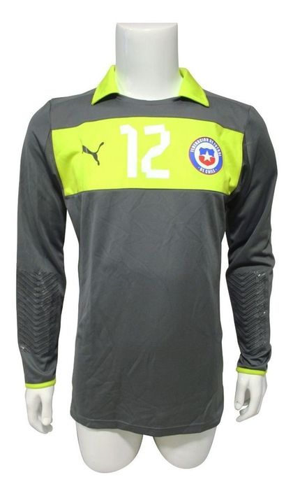      Camiseta Chile 2012/2014 Arquero Gris N° 12 Original Puma-0