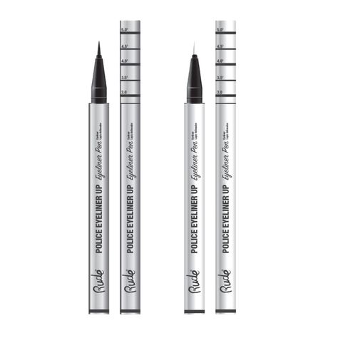 Set de 2 Delineadores Negro y Blanco "Police Eyeliner Up" Rude-0