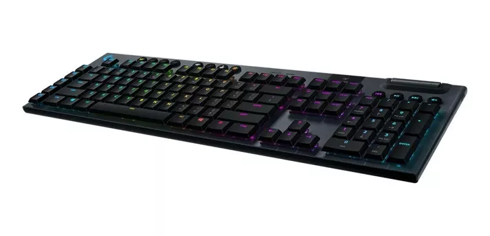 Teclado gamer bluetooth Logitech Serie G G915 QWERTY GL Tactile inglés US color negro con luz RGB-3