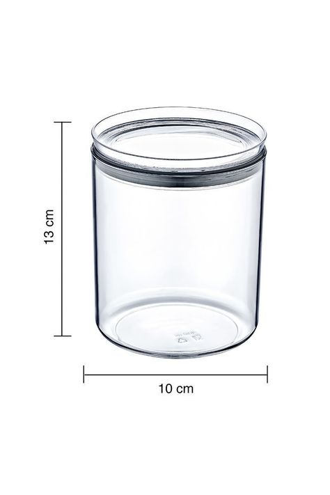 Contenedor Hermético 0,85 Lt Crystal Round-2
