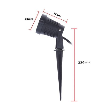 Foco LED Estaca Jardín 5W Luz Verde-1