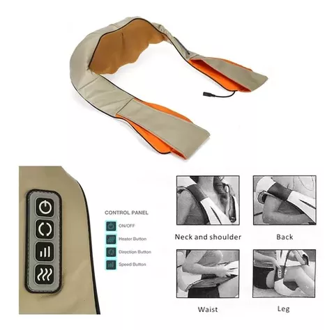 Masajeador Eléctrico Portátil Cervical Beige 110v/220v-3
