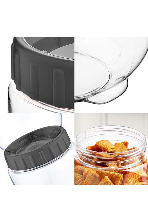 Frasco Alimentos 1 Lt Gris-4