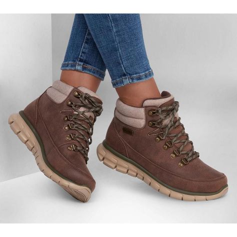 Botin Mujer Synergy Café Skechers-1